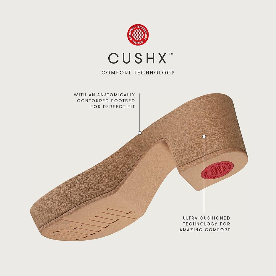 Fitflop μποτάκια με κολόνα με επένδυση από καστόρι ολόμαυρα