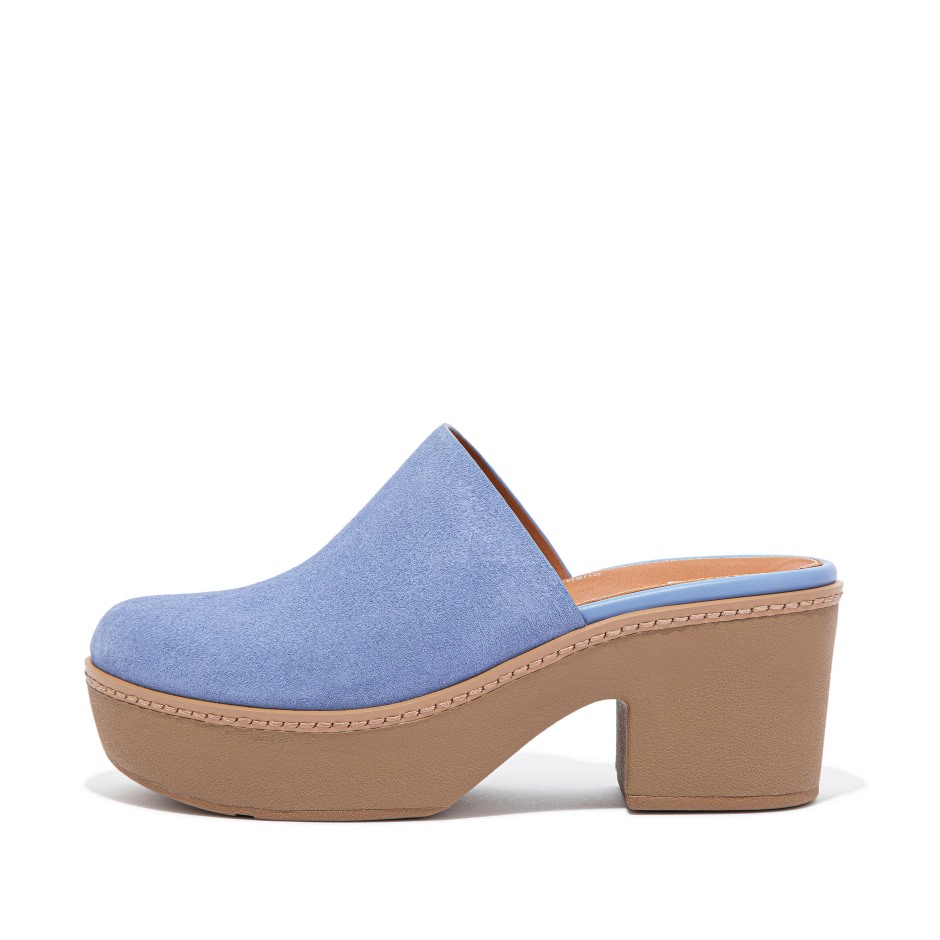 Fitflop Pilar Suede Mule πλατφόρμες άγριας λεβάντας