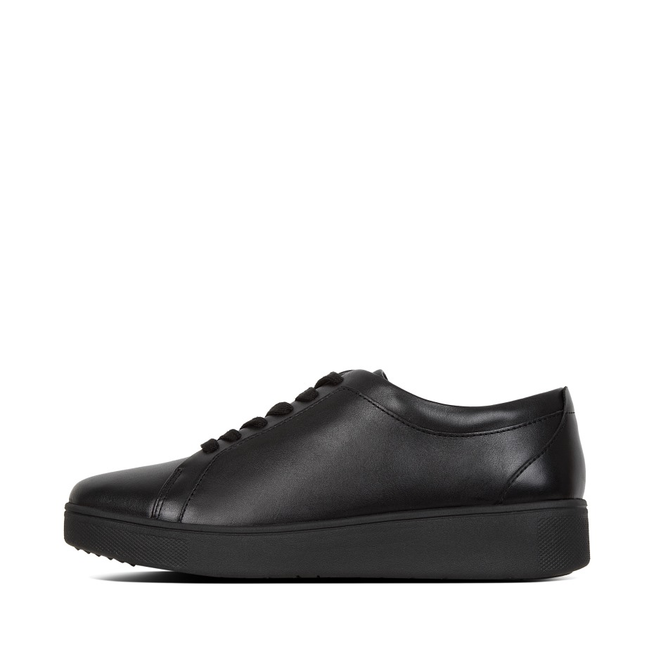 Fitflop ράλι δερμάτινα Sneakers ολόμαυρα