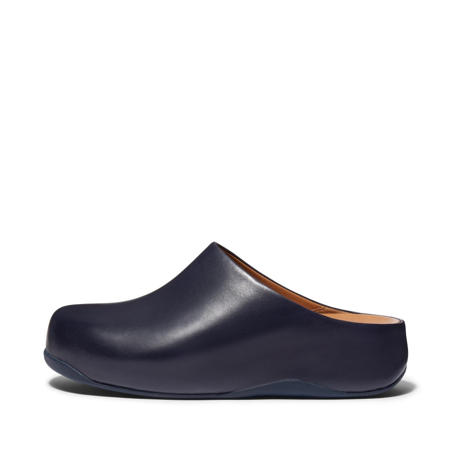 Fitflop Shuv δερμάτινα τσόκαρα Midnight Navy