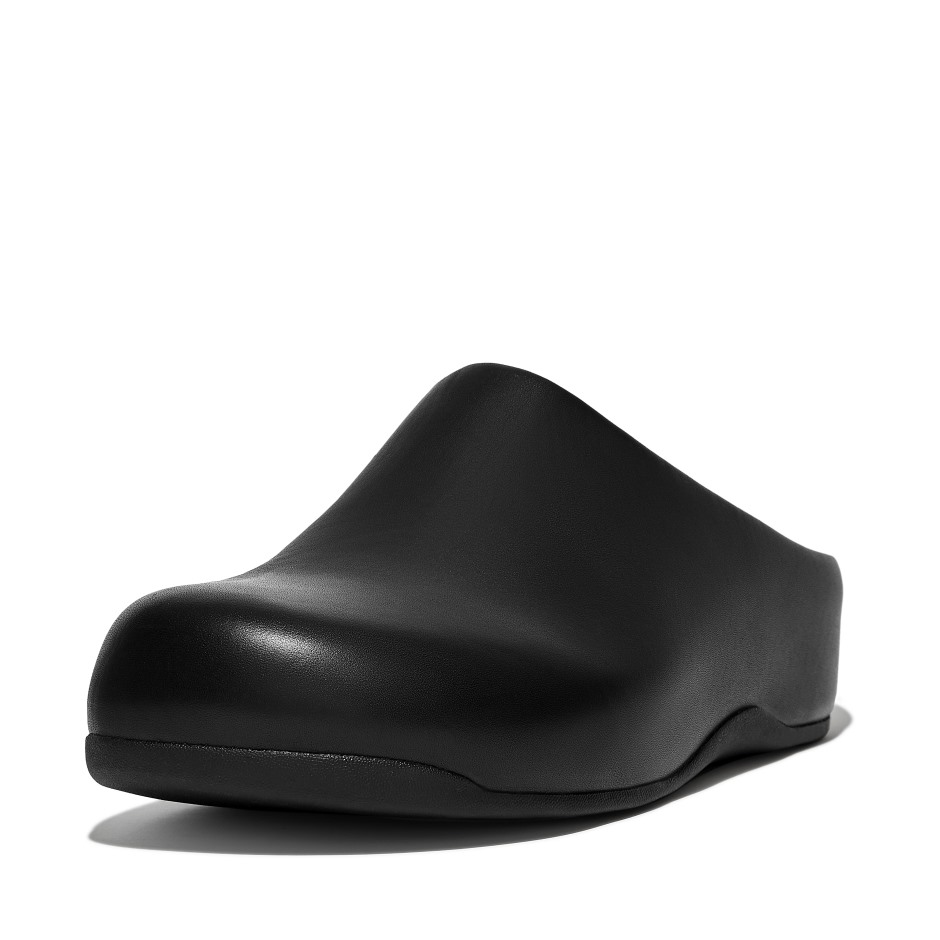 Fitflop Shuv ανδρικά δερμάτινα τσόκαρα μαύρο