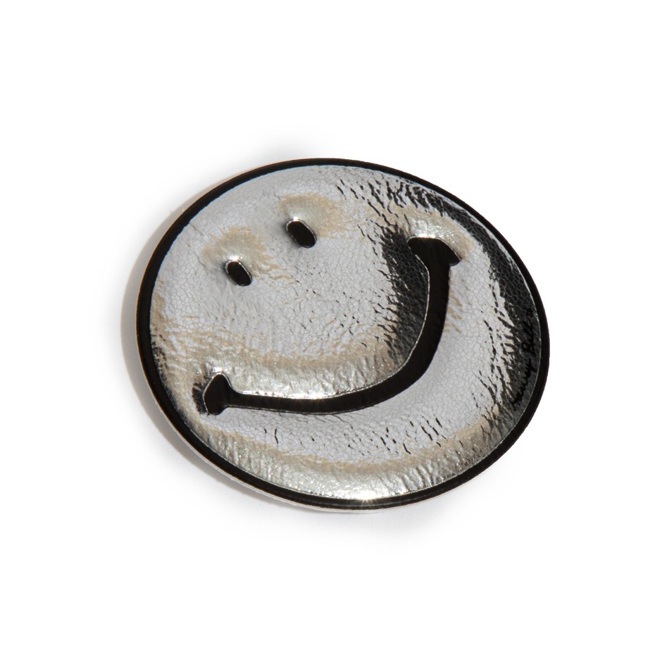 αυτοκόλλητα Fitflop Smiley μεταλλικά από ψεύτικο δέρμα ασημί 2 συσκευασιών