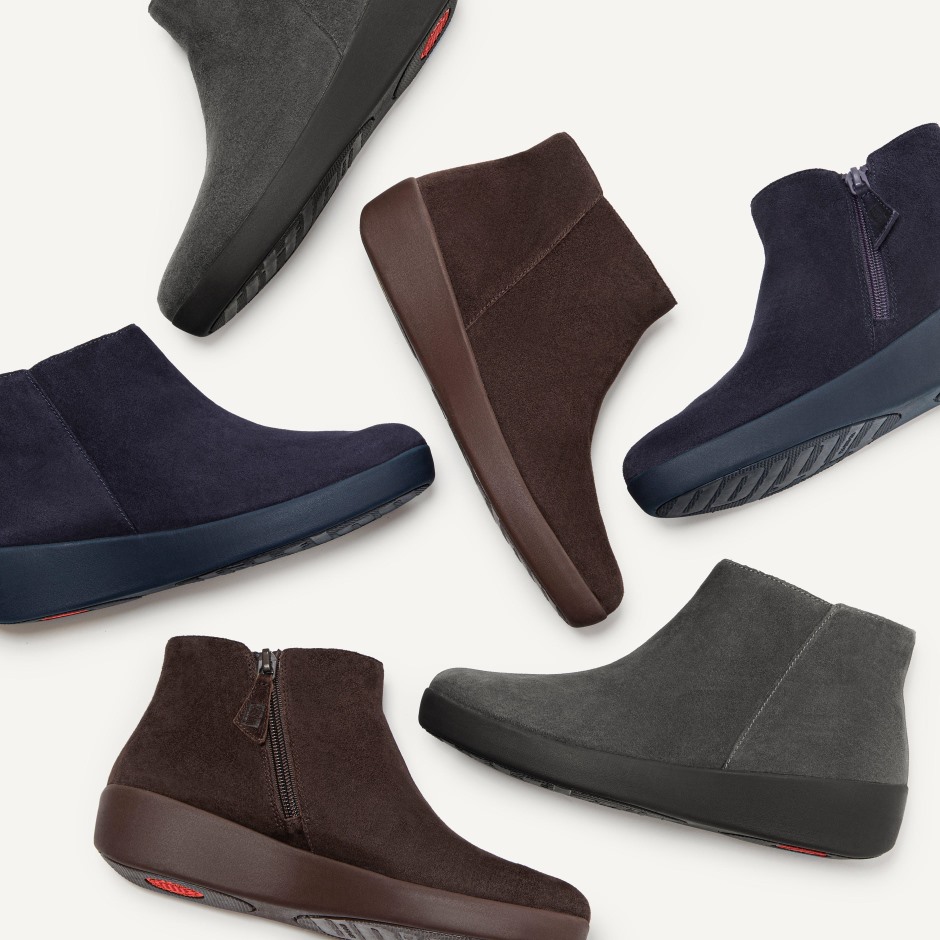 Fitflop Sumi σουέντ μποτάκια μαύρα