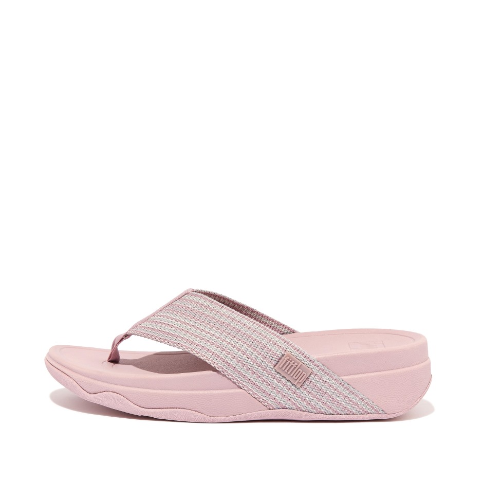 Σανδάλια με ιμάντες σέρφα Fitflop σε απαλό λιλά