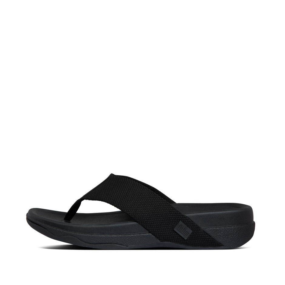 Fitflop σέρφερ ανδρικά Toe-post πέδιλα μαύρα