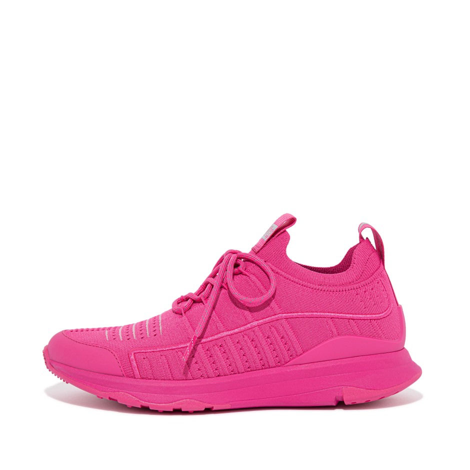 Fitflop Vitamin Ff πλεκτά αθλητικά Sneakers φούξια τριαντάφυλλο