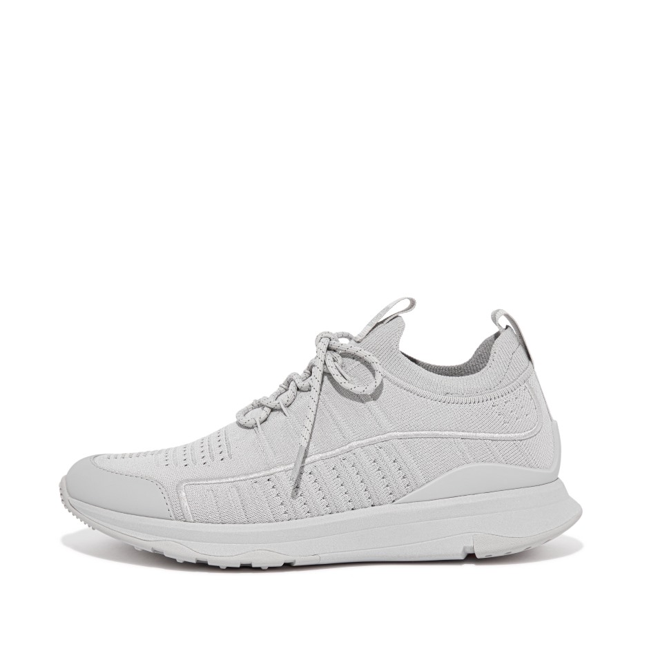 Fitflop Vitamin Ff πλεκτά αθλητικά αθλητικά πάνινα παπούτσια απαλό γκρι