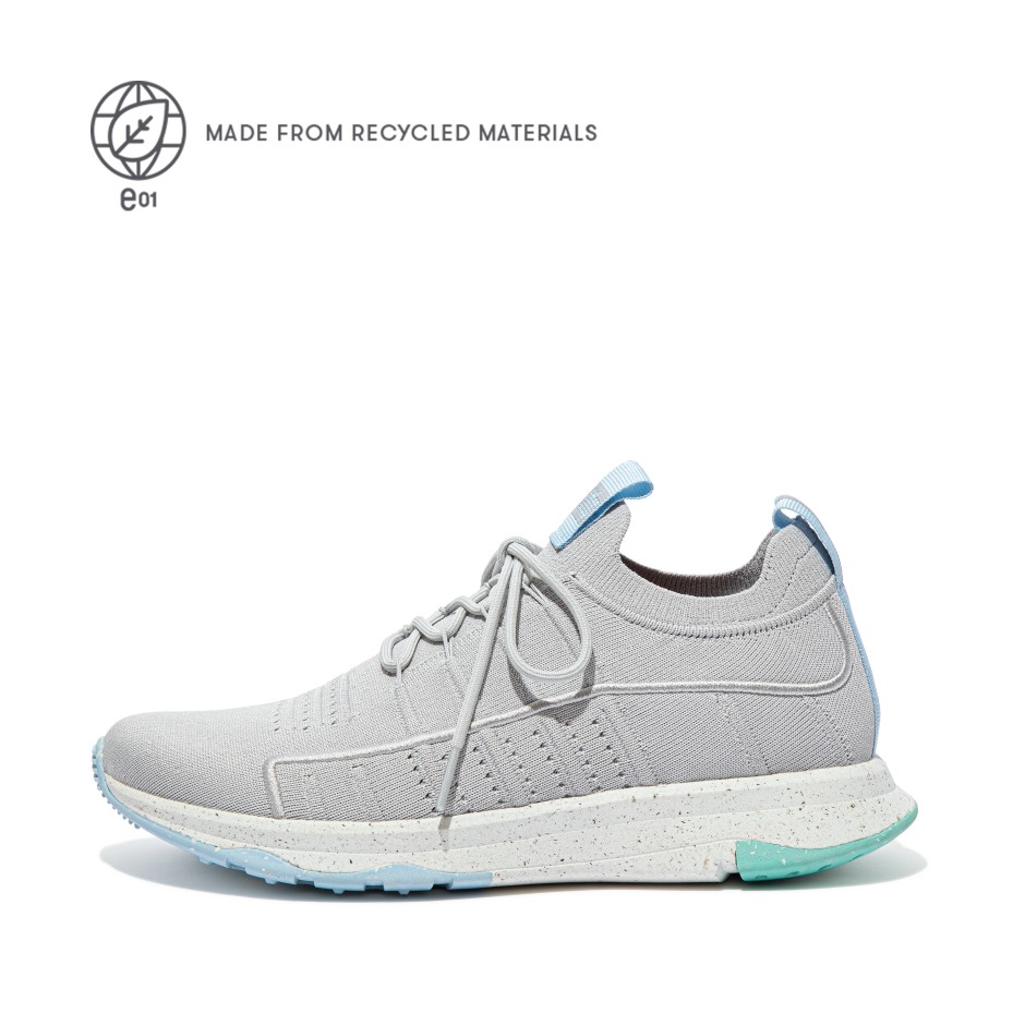 Fitflop Vitamin Ff E01 πλεκτά αθλητικά Sneakers απαλό γκρι μείγμα