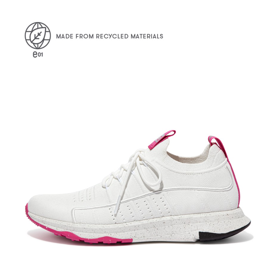 Fitflop Vitamin Ff E01 πλεκτά αθλητικά Sneakers Urban White Mix